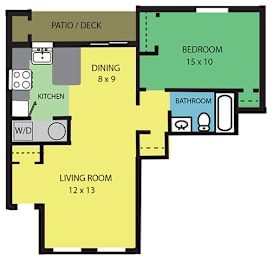  Floor Plan 1 BEDROOM