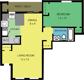  Floor Plan 1 BEDROOM