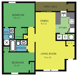  Floor Plan 2 BEDROOM