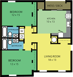  Floor Plan 2 BEDROOM