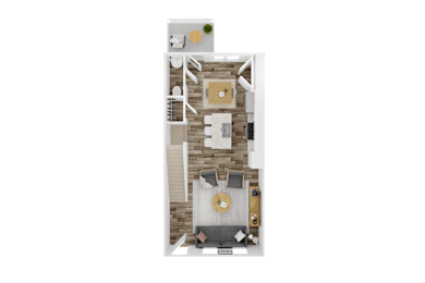 Pine 4 Bedroom Main Level Floor Plan | 1,930 Sq. Ft. at The Mark, Harrisonburg, Virginia