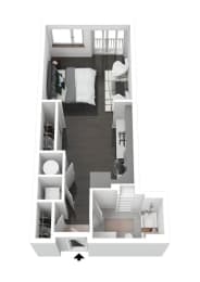 Studio-S2 Floor Planat Metropolis Apartments, Glen Allen, 23060