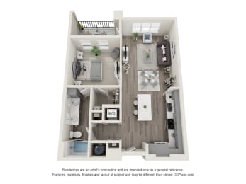 bedroom floor plan | luxury apartments in towson md | the mille brookhaven apartment