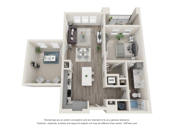 a 1 bedroom floor plan  sierra  2100 sq ft