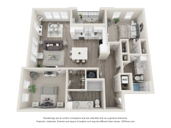 a 1 bedroom floor plan  woodland heights apartments