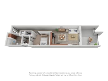 Chapman floor plan with patio