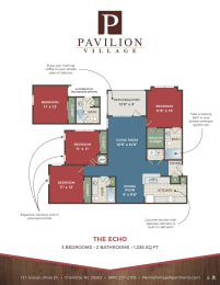 a floor plan of the condo