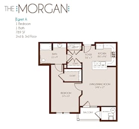 a floor plan of the morgan apartments designed by foshee architecture