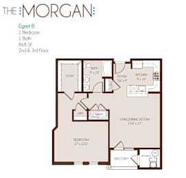 a floor plan of the morgan apartments designed by foshee architecture