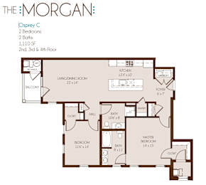 a floor plan of the morgan apartments in cincinnati, oh