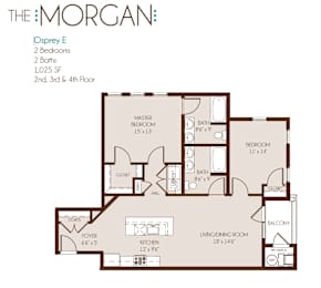 a floor plan of the morgan apartments in cincinnati, oh