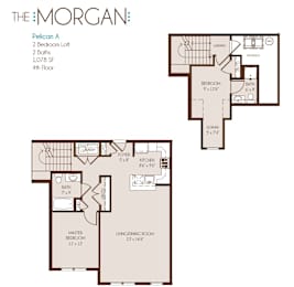 a floor plan of the morgan apartments
