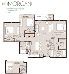 a floor plan of the morgan apartments designed by foshee architecture