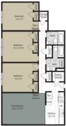 Wedgwood Apts bed2bath_1450sqft