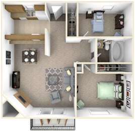  Floor Plan 2x1 A