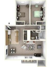 Floor Plan 2x1 B