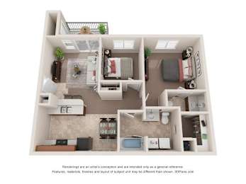  Floor Plan 2x1.5