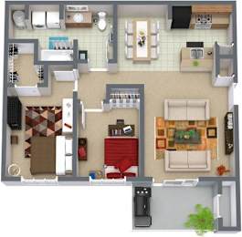  Floor Plan 2x1