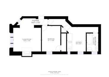 A black and white image of a floor plan for a house.