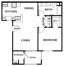 UNIT-A-Harbor Floorplan at Edgewater, California, 94565