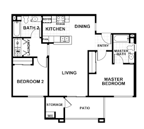 UNIT-B-Marina Floorplan at Edgewater, Pittsburg, CA 94565