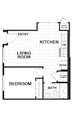 1Bed  Floor Plan at Montessa Apartments, Vacaville, California