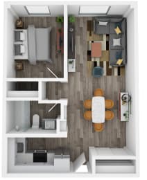 Flats on Jefferson Floor Plan A