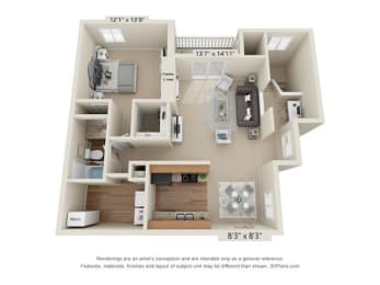  Floor Plan THE CAMBRIDGE II UPPER