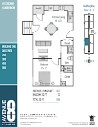 A floor plan for a building with a balcony and a bathroom.