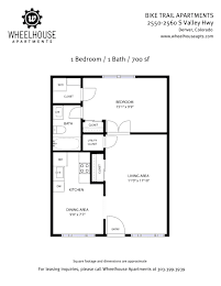 A floor plan for a 1 bedroom apartment with a bathroom and living area.