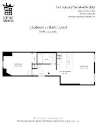  Floor Plan 1 Bedroom / 1 Bath