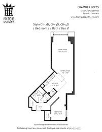 A floor plan for a one bedroom apartment with a den, dining area, kitchen, and bathroom.