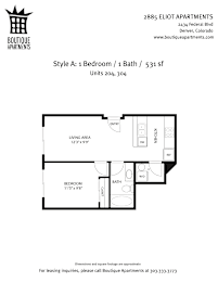 A floor plan for a 1 bedroom apartment with a living area and a bathroom.