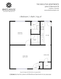 A floor plan for a one bedroom apartment with a bath and living area.
