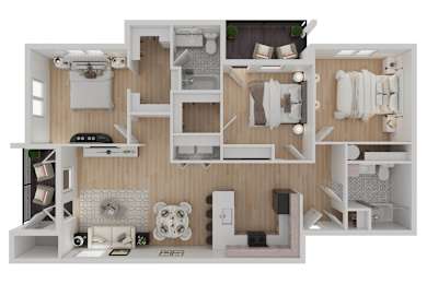 Topaz Floorplan at Eastpark Apartment Homes, Salem, OR 97301