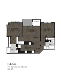 2 bed 2 bath A at Northplace Apartment Homes, Salem, OR