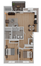 2 bed 2 bath A at Stoneplace Apartment Homes, Molalla, Oregon