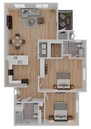 Onyx Floor Plan at Eastpark Apartment Homes, Salem, OR 97301
