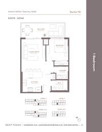 Suite 19 at Damask, Windsor, ON
