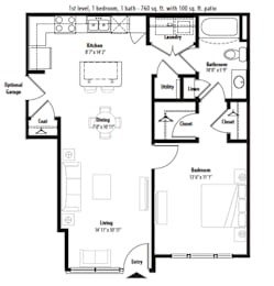 A black and white image of a house floor plan.