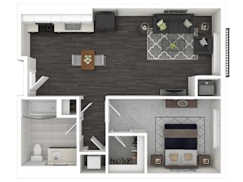 1F Floor Plan at Channel House, Oakland, California