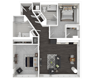 2A Floor Plan at Channel House, Oakland, California