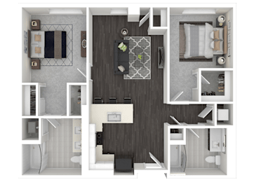 2D Floor Plan at Channel House, Oakland