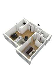 A1A floorplan at Monticello at Southern Towers, Virginia, 22311