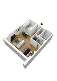 S1C floorplan at Monticello at Southern Towers, Alexandria, Virginia, 22311