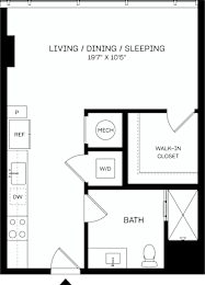 S9-A Floor Plan at The Mitchell , Atlanta, GA