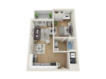 Nimbus Floorplan at Sora Apartments, Inglewood