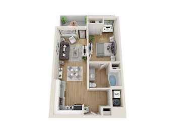 Omni Floorplan at Sora Apartments, Inglewood, 90302