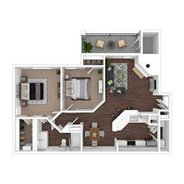 Aspen Floor Plan at Onyx183, Austin, TX