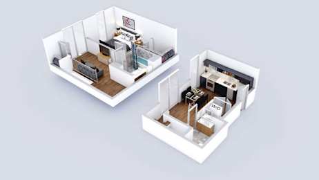Level B Floor Plan at Prizma, Los Angeles California